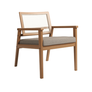Lino Gris con Marron