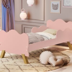 Mini cama Infantil Ángel Rosa + Colchón Densidad 20 - Imagen 2